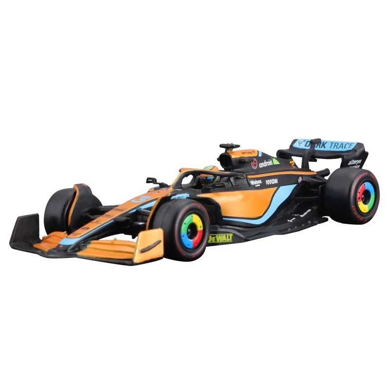 Bburago 1:43 2022 F1 McLaren MCL36 #3 Daniel Ricciardo #4 Lando Norris Race Car Formula One Simulation Alloy SuperCar Model Toys