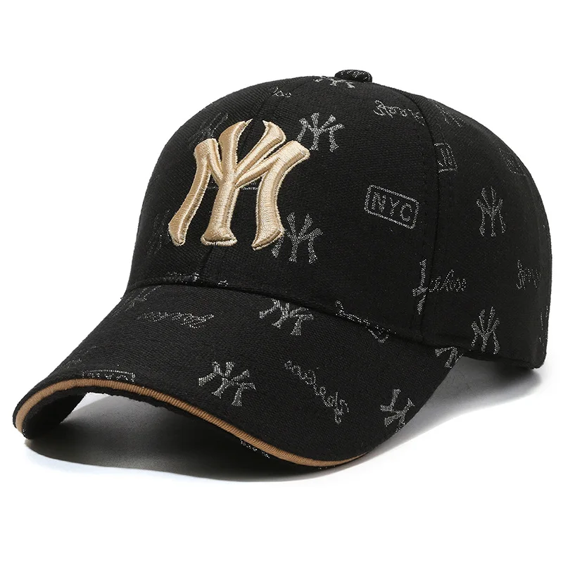 Casquette de Baseball en Coton pour Homme et Femme, Chapeau de Soleil Ajustable, Décontracté, avec Lettres Brodées NYC