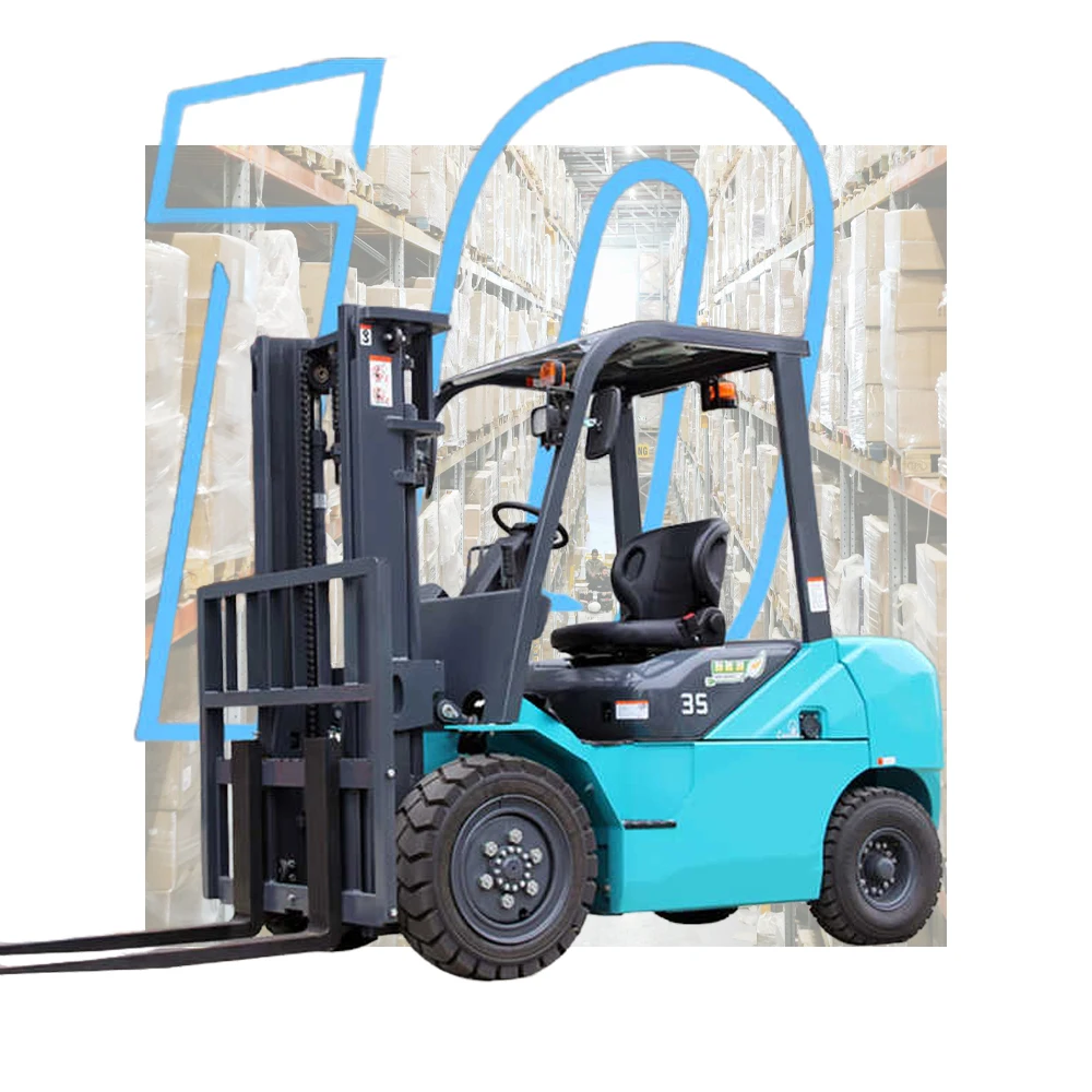 High Efficiency 1.5T New Electric Forklift with Lithium-Ion Battery 4-Year Warranty