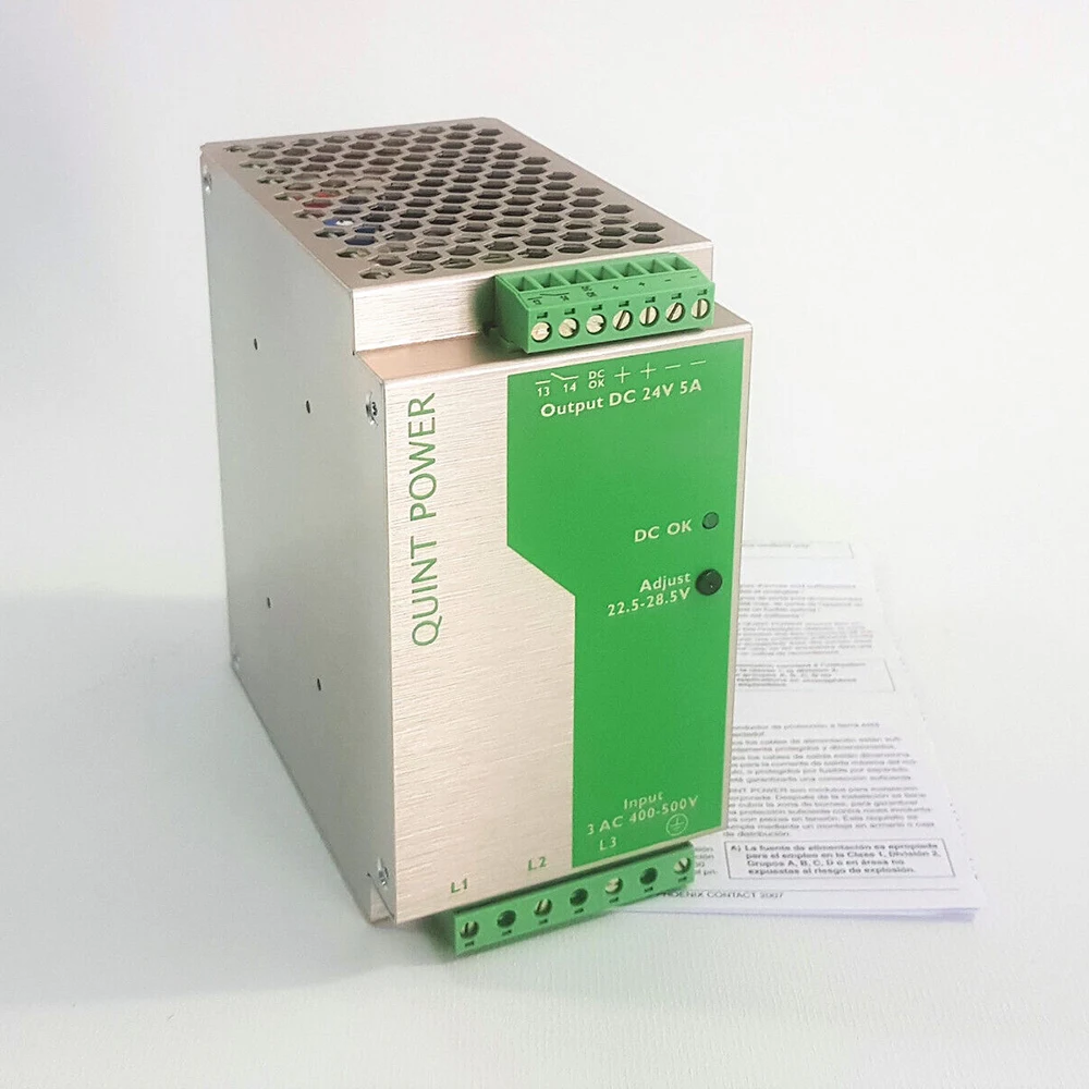 New QUINT-PS-3X400-500AC/24DC/5 2938594 QUINT POWER 24VDC/5A Switching Power Supply