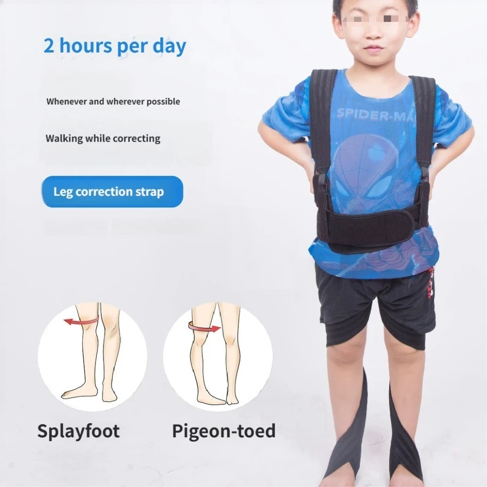 

1Set Children's Leg Corrector-XO Type Correction Belt-Adjustable Leg Foot Internal Rotation External Rotation Correction Belts