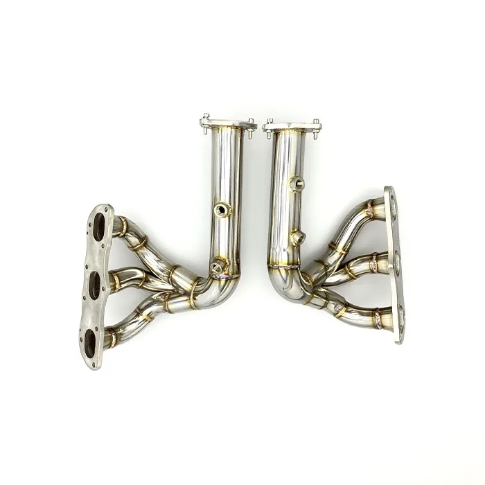 

Tun SS304 коллектор выхлопной системы турбоколлектор для Porsche 991/991.1 3.4L/3.8L 2011-2018 уличные заголовки прямая сквозная труба