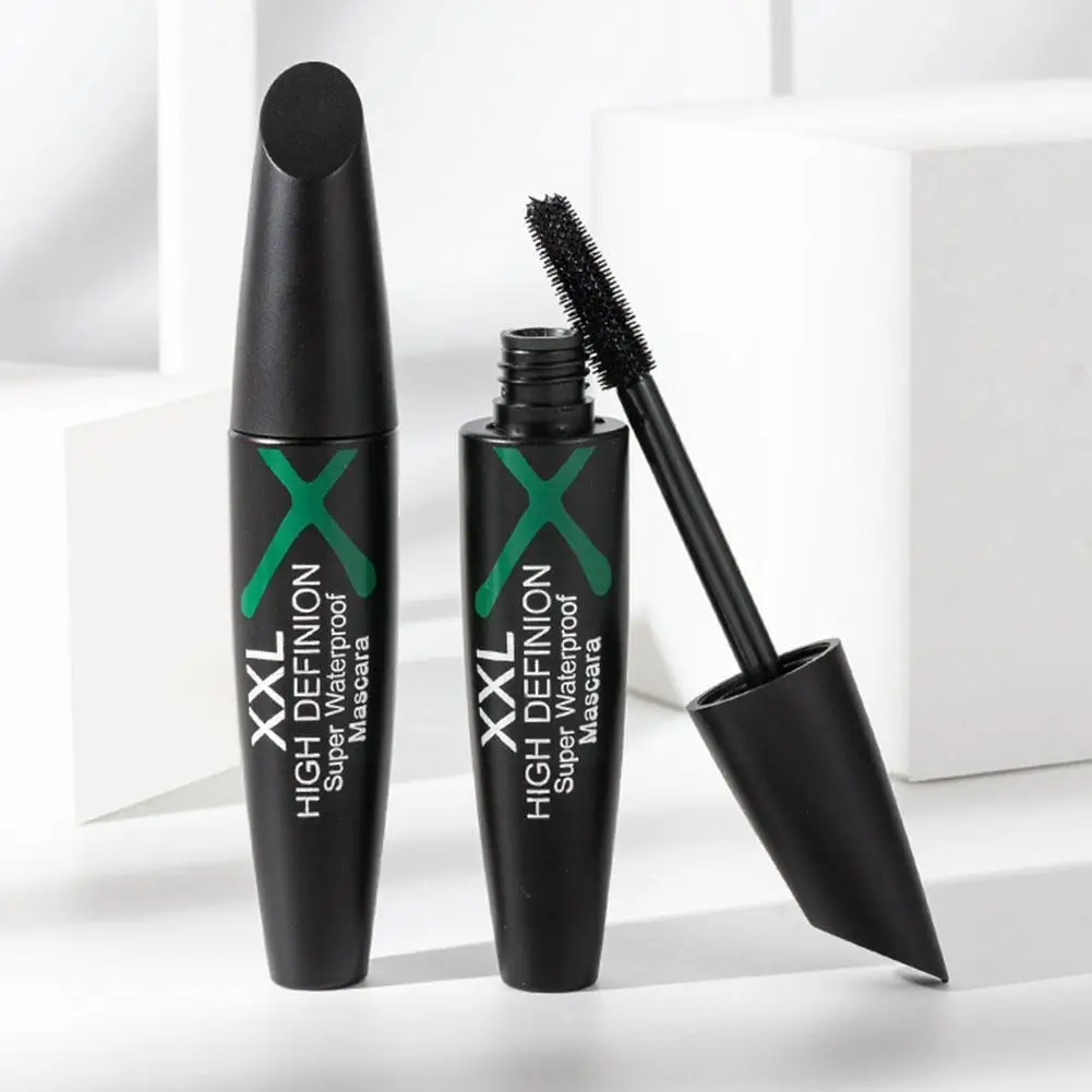 Fibra De Seda Cílios Alongamento Mascara, impermeável, duradouro, preto, longo Wat, S, D1x7