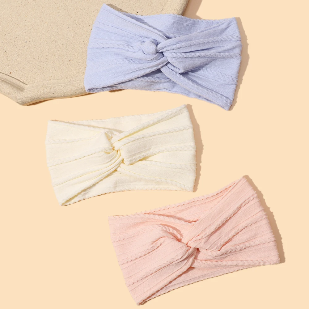 New Cute Baby Headband Turban Soft Elastic Baby Girls Hairband Solid Color Newborn Hair Band Headwear Baby Hair Accessories