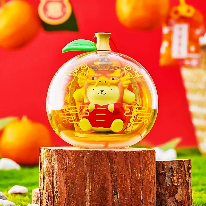 Подлинная подвеска Sanrio Lucky Orange Guardian Series, украшение для нового года, оранжевый кулон, подарок