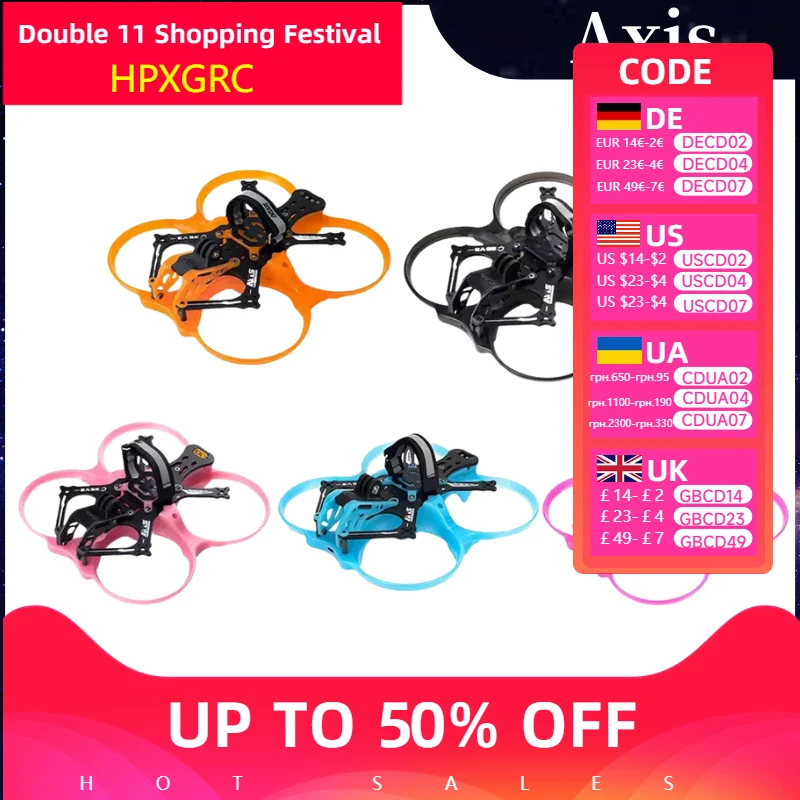 

AxisFlying Cineon C35 V3 3.5" FPV Frame Kit, Cinewhoop for Freestyle/Racing Drone