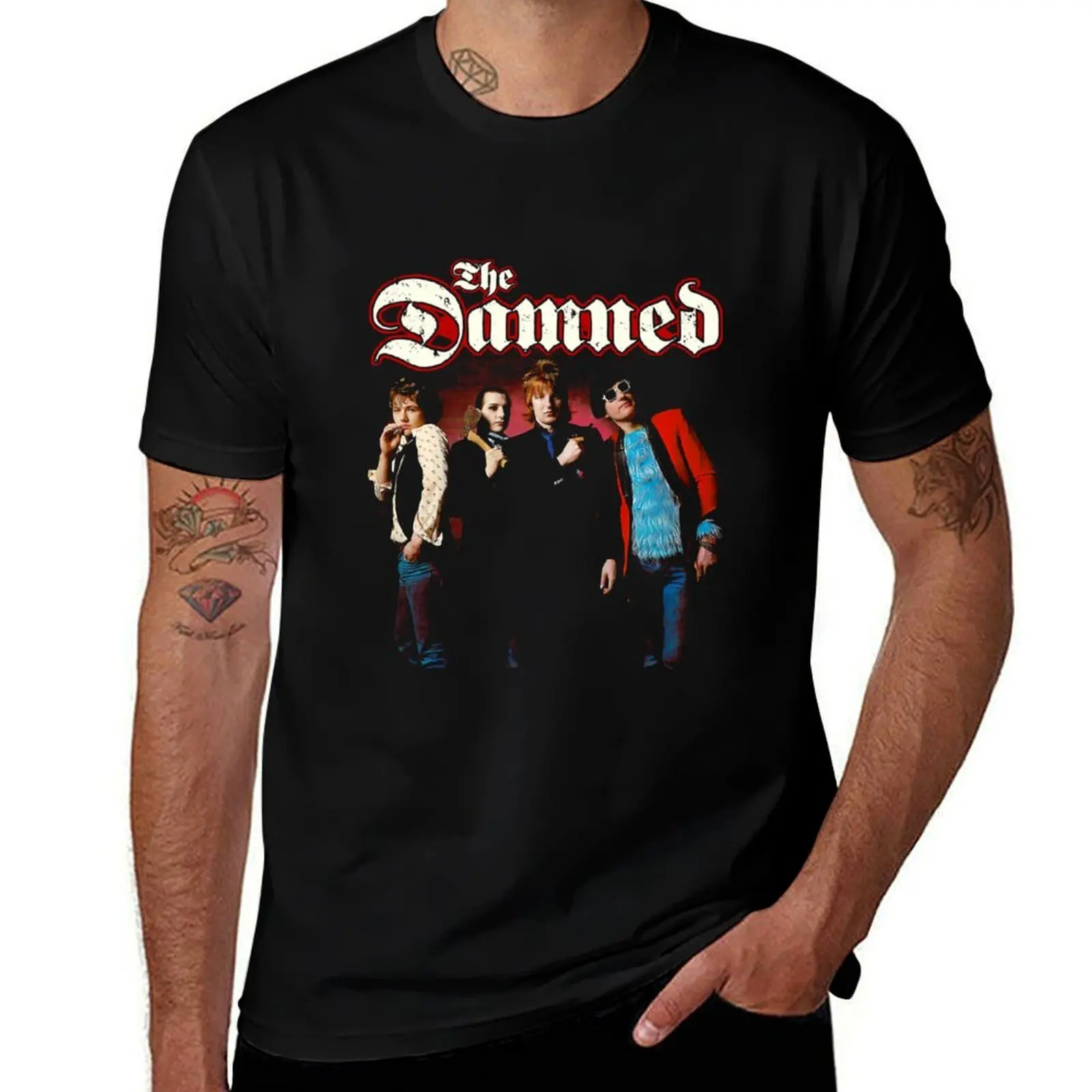 The Damned - Love Request T-Shirt Classic Crew Neck Cotton T-Shirt