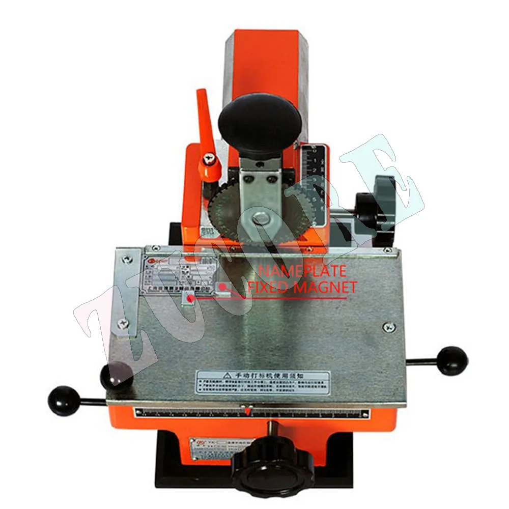 Small semi-automatic nameplate marking Manual marking Embossing Metal sign engraving