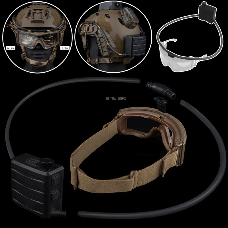 

Уличные очки, противотуманный комплект с вентилятором, очки для охоты и пешего туризма, воздушная защита для стрельбы, защитные очки для мотокросса, лыжные маски