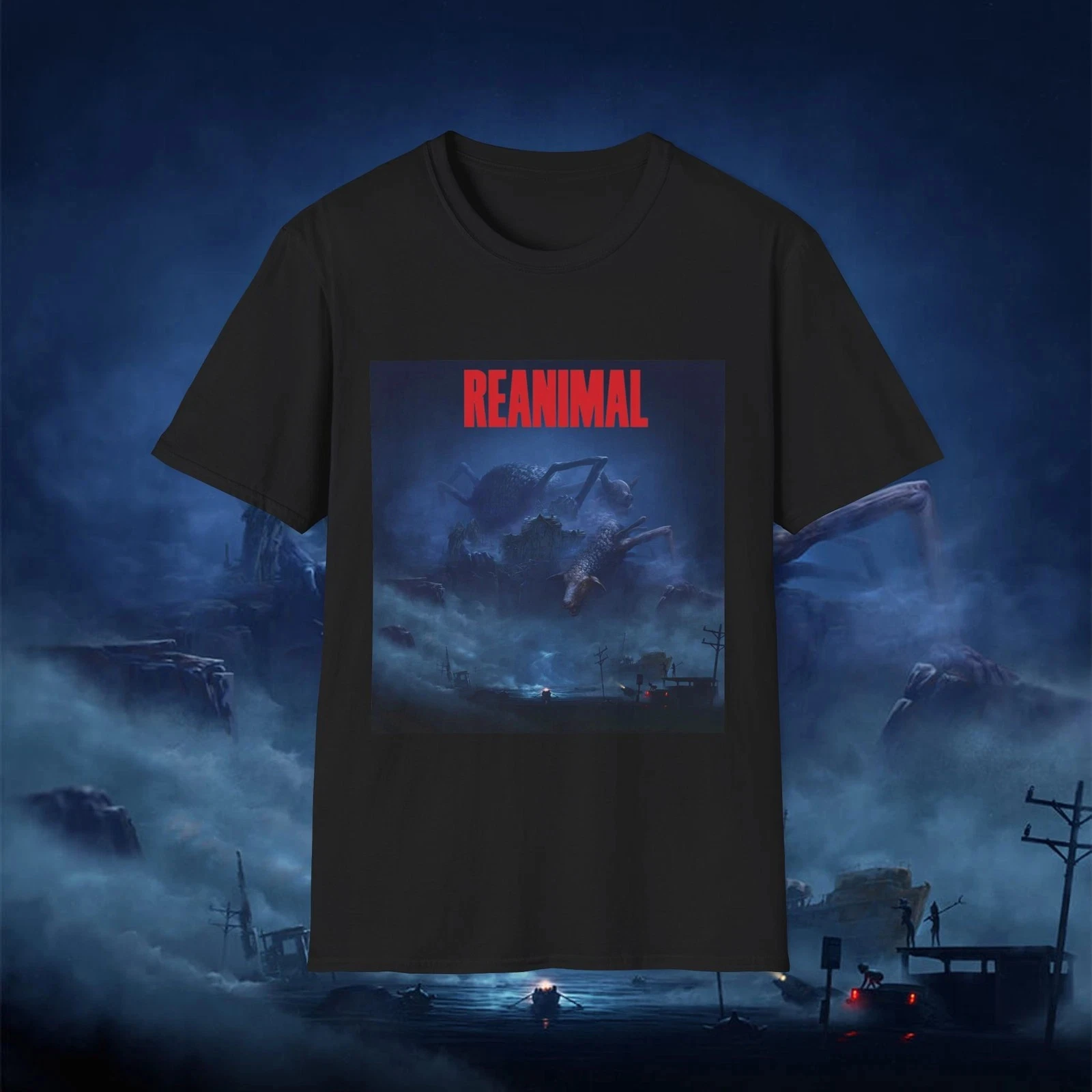 Reanimal Tarsier Studios Horror Game Unisex Soft Style T-Shirt Top Pure Cotton Couple Streetwear Top vintage t shirt