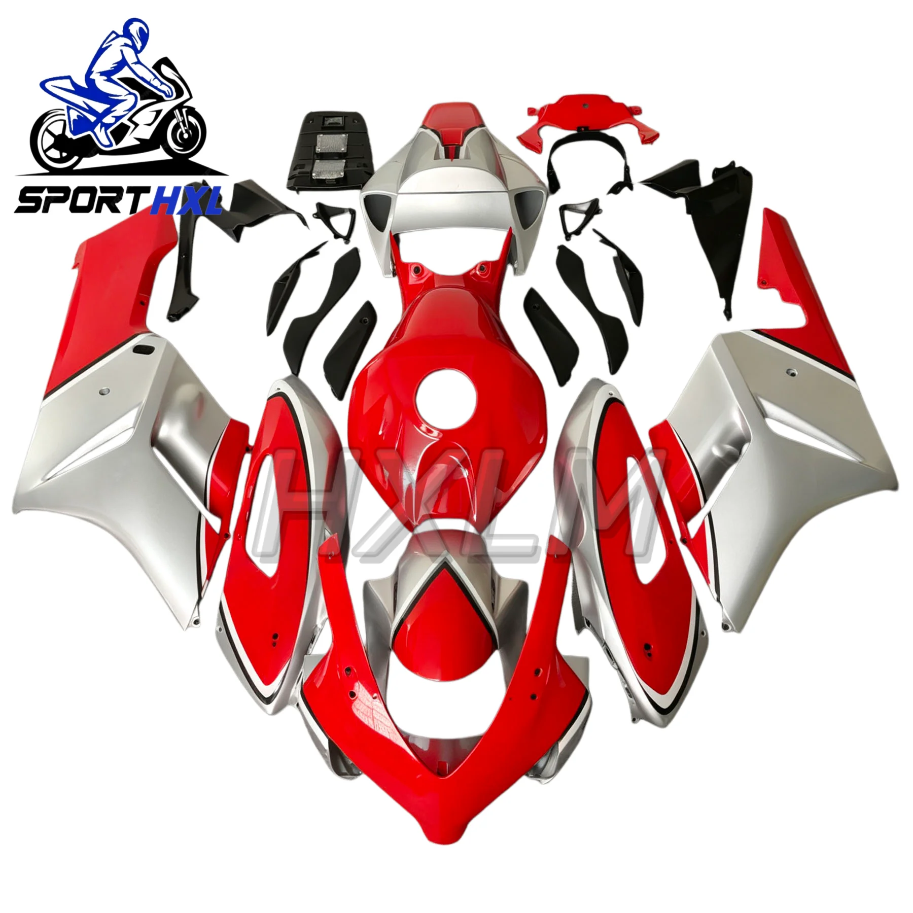 Motorcycle Fairing Kit For HONDA CBR1000RR 2004 2005 CBR1000 RR Red Silver Body Shell CBR 1000RR 04 05 Injection Bodywork Set