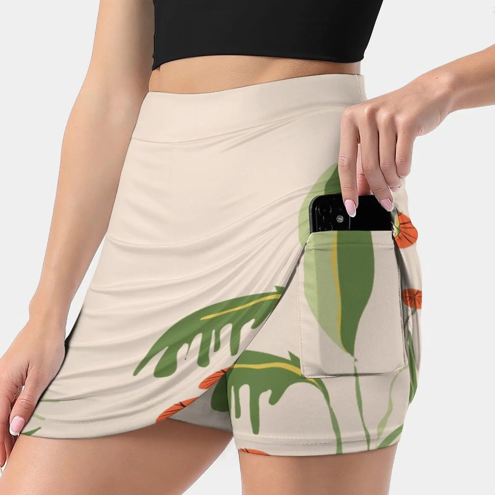 Migrating A Plant Women's skirt With Hide Pocket Tennis Skirt Golf Skirts Badminton Skirts Running skirts Plants Girl Female