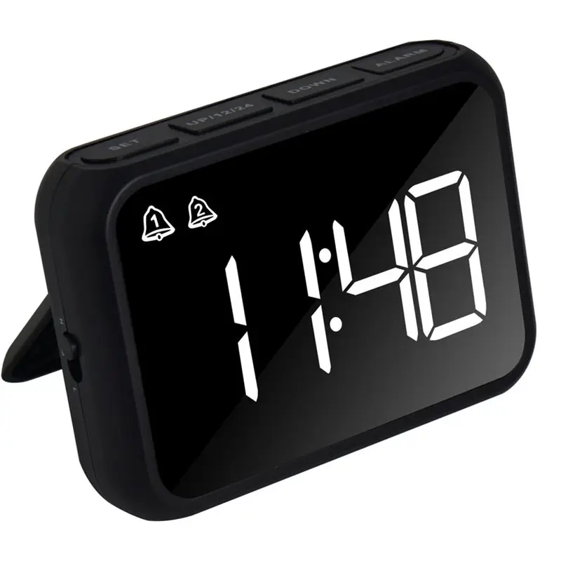 AA81-Digital Alarm Clock For Bedroom,Three Brightness Dimmer, Temperature,Snooze,Adjustable Alarm Volume,Bedside Clocks