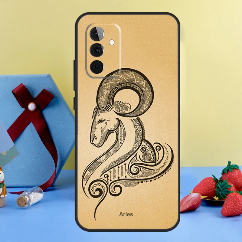 Zodiac Sign Cover For Samsung Galaxy A53 A33 A23 A52 A32 A22 A12 A51 A71 A15 A25 A13 A14 A34 A54 Case