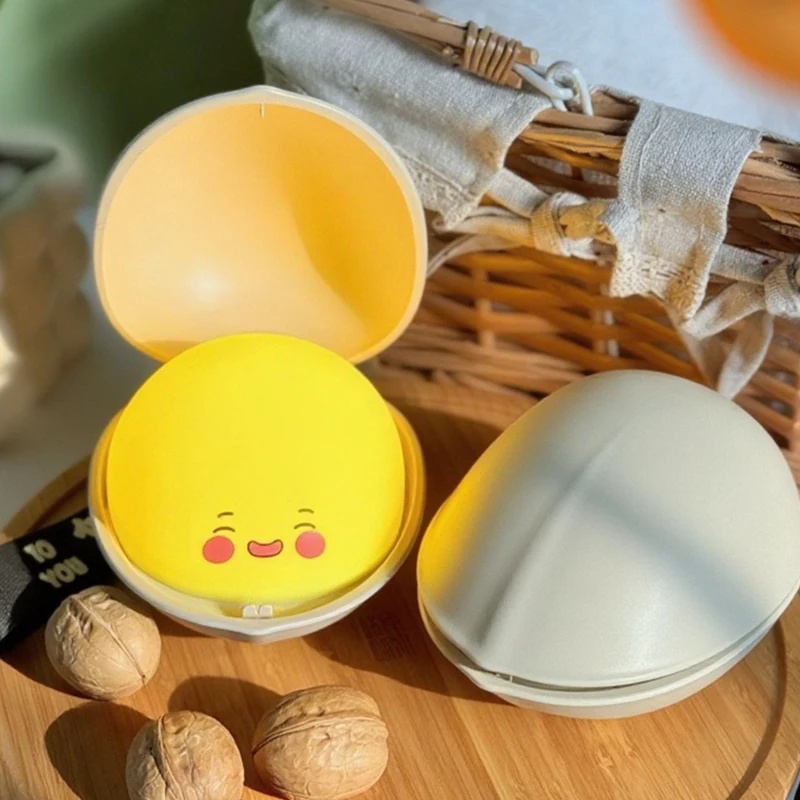 Super Cute Pistachio Night Light BPA Free Silicone Bedside Lamp Usb Charging Dimmable Timer BedroomTouch Nightlight Baby Gift