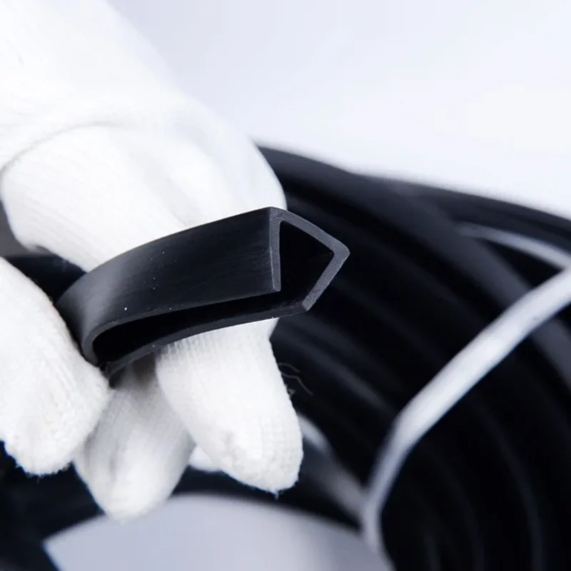 1/3/5 Meter Black  U Rubber Edge Strip  Anti Oil Seal Edge Shield Encloser High 5mm-18mm Inner Width 0.5mm-12mm view 6