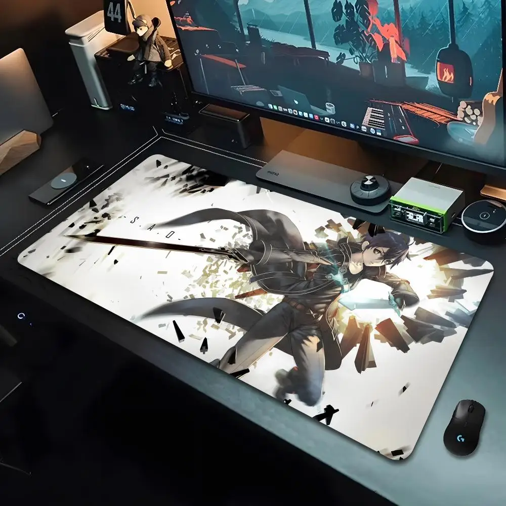 Sword Art Online Mouse Pad Cartoon Lockedge Large Gaming Pad Computer Gamer Keyboard Mat Desk Mousepad for PC Desk Pad