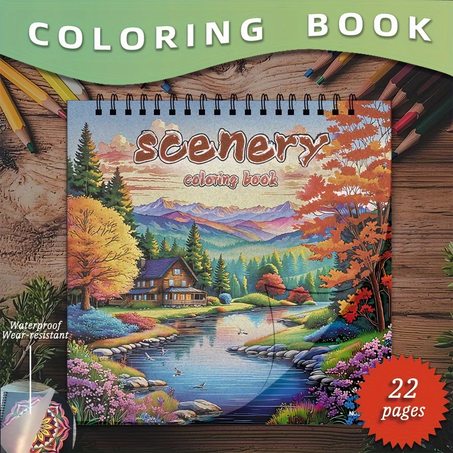 

Книга-раскраска для взрослых в стиле Ван Гога - 8,27×8,27 дюймов, 22 страницы. Вдохновлено импрессионистским искусством. Художественный подарок