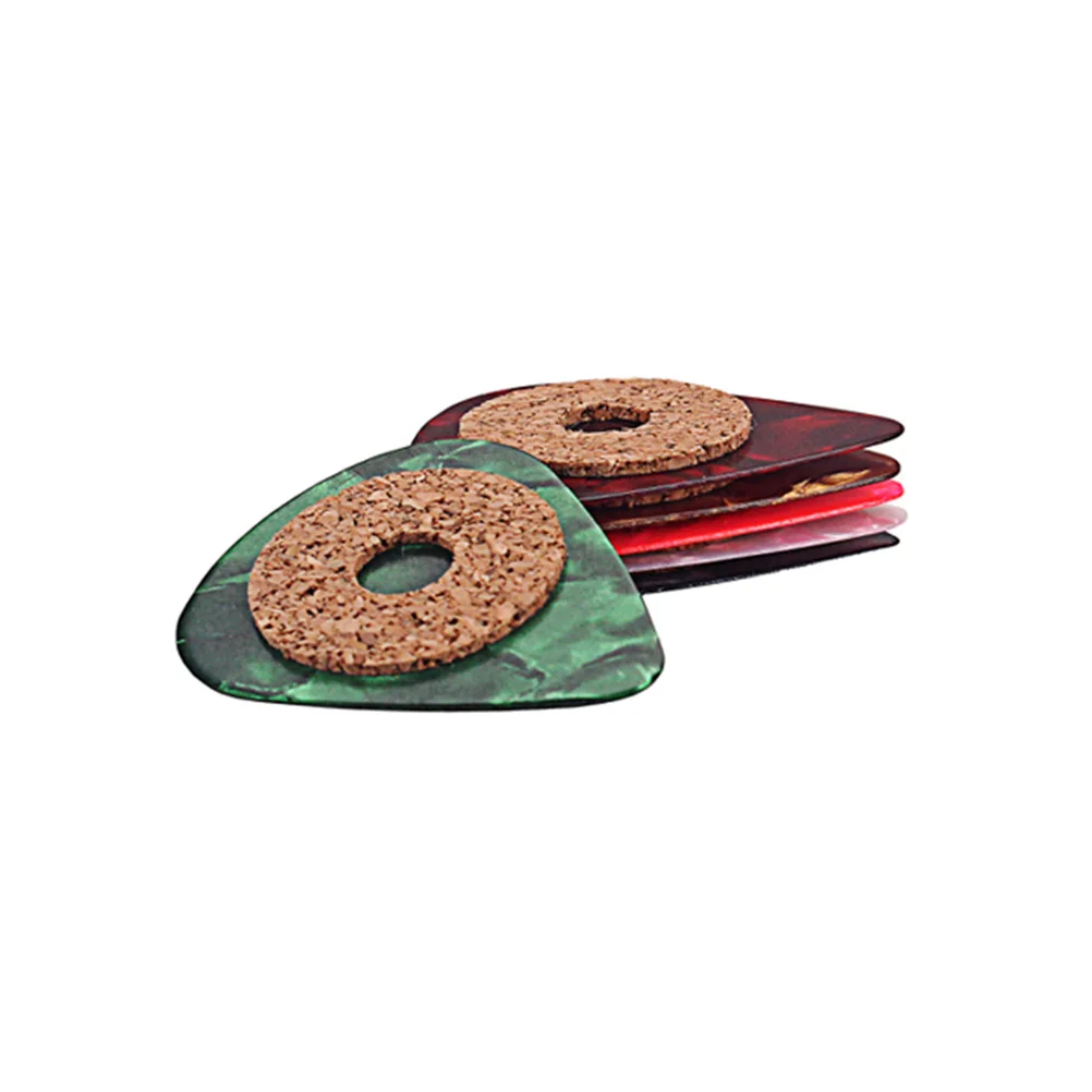 

6Pcs Celluloid Guitar Picks Thin Colorful Non-Slip Grip Cork Tape for Guitar Bass Ukulele Mandolin Banjo Acoustic Players