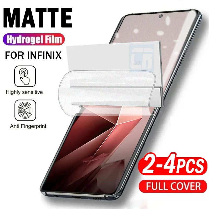 2-4pcs Anti fingerprint Matte Hydrogel Film for Infinix Note 50s 40s 40 Hot 50 Pro+ Screen Protector Infinix Zero 30 Ultra Film
