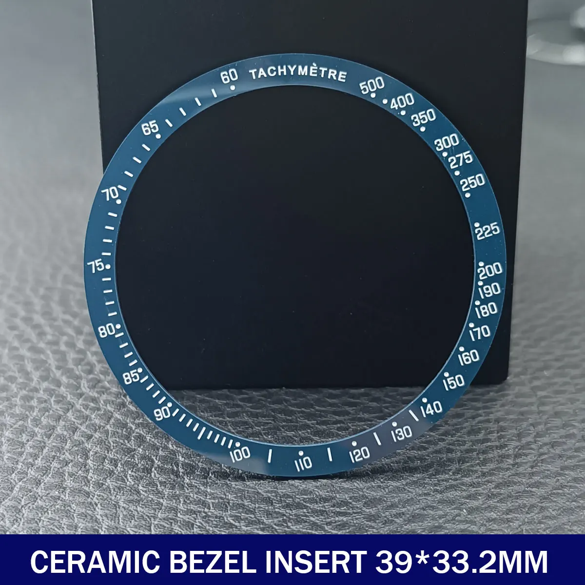 Flat Ceramic Bezel Insert 39mm*33.2mm Watch Replacement Watch Parts