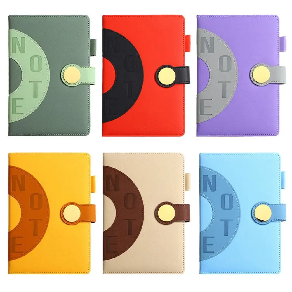 English 2026 Schedule Planner Notepad Wear-resistant 12 Months 365 Days Efficiency Notebook Thick Paper PU Leather Cover