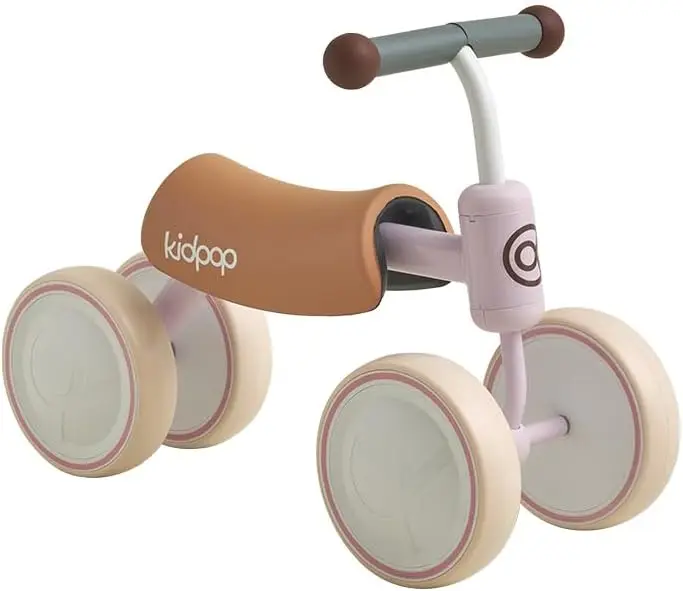 Bicicleta de equilíbrio para bebês de 1 ano, crianças, brinquedos, primeiro presente de aniversário, primeira bicicleta (roxo)