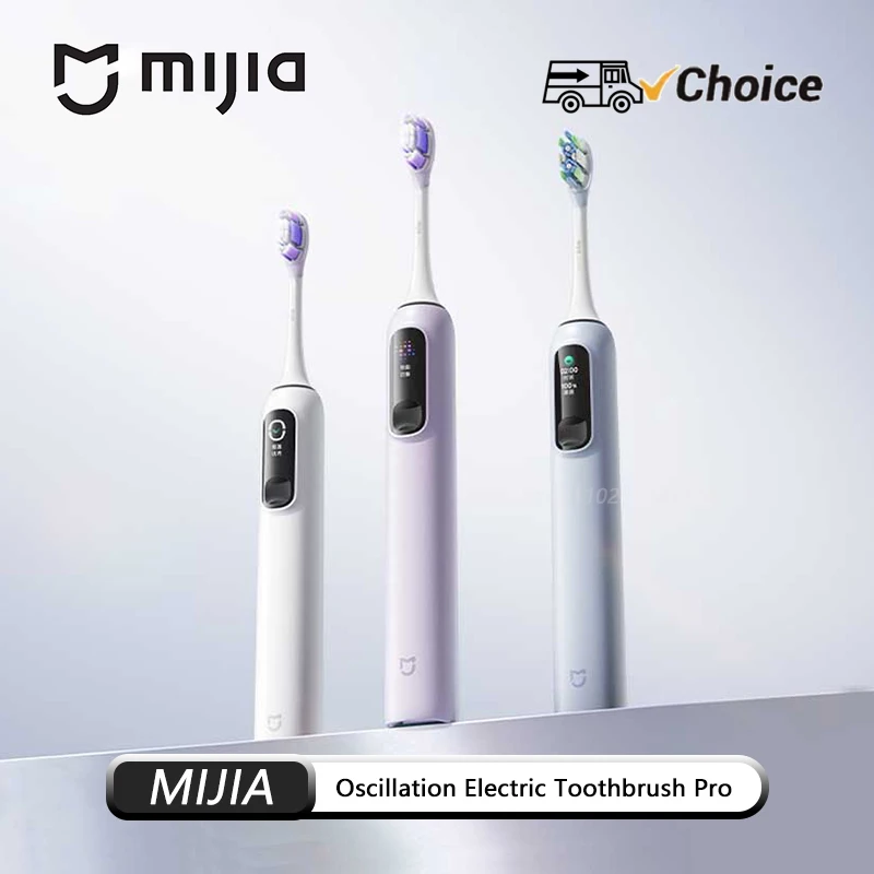 Nouvelle brosse à dents électrique oscillante MIJIA Pro intelligente, 4 modes, étanche IPX8, vibrations soniques, autonomie de 180 jours