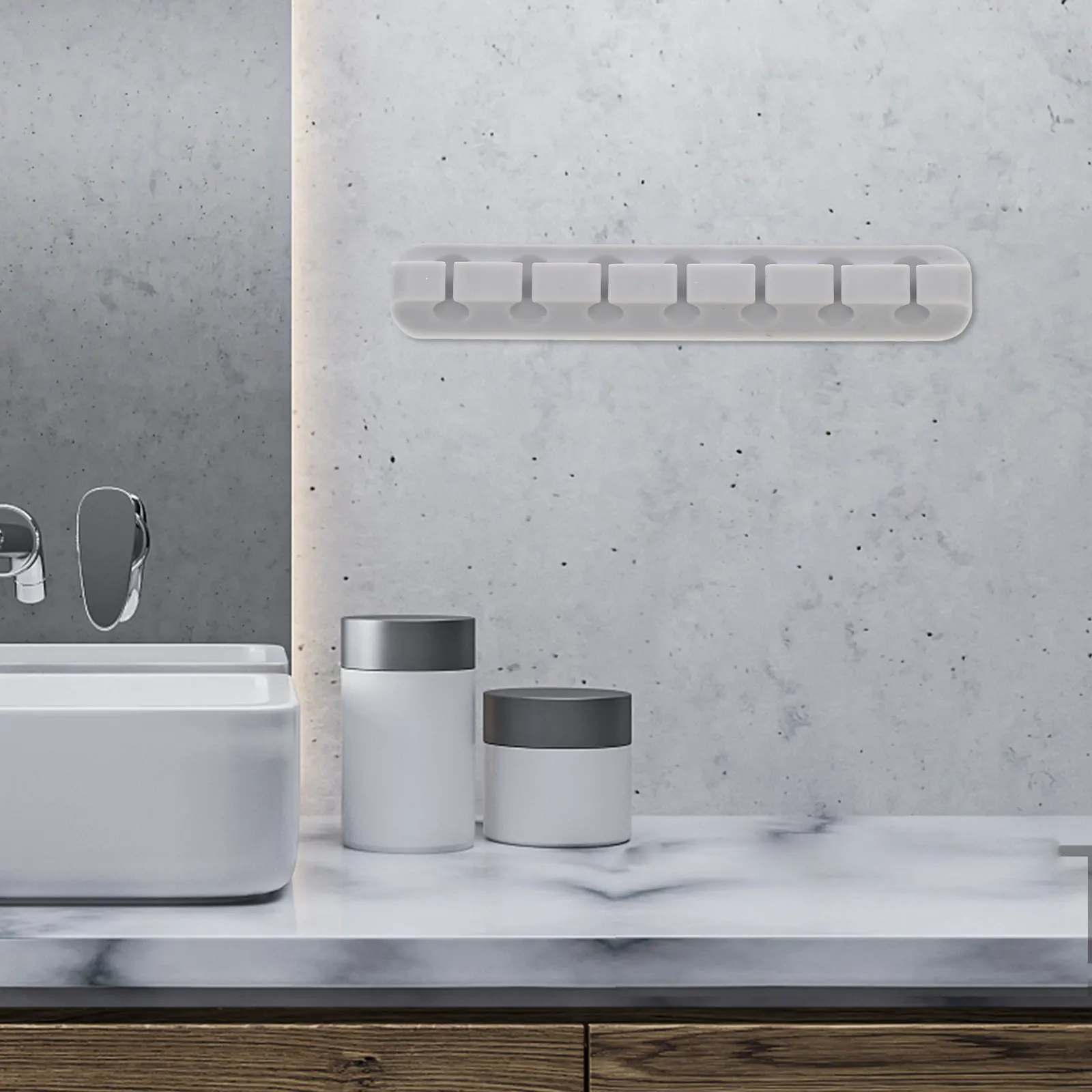 

4pcs Cable Manager Desktop Cord Clips Wire ganizer Silica Gel Holders for Cords Charging USB Home Office Gift Packaging