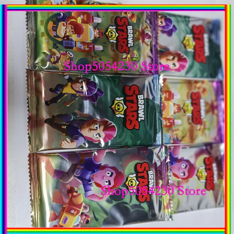 Colección de figuras de anime de Spike Crow, tarjetas coleccionables aleatorias de Brawl Stars, decoración de fiesta, tarjetas de cartón, tarjetas coleccionables raras, regalo