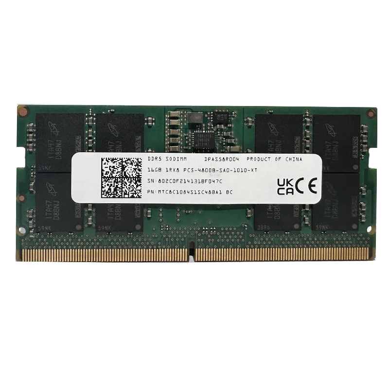 DDR5 8GB 16GB 32GB 4800MHz SODIMM PC5-34800 262Pin 1.1V for Laptop Notebook Memory Ram ddr5