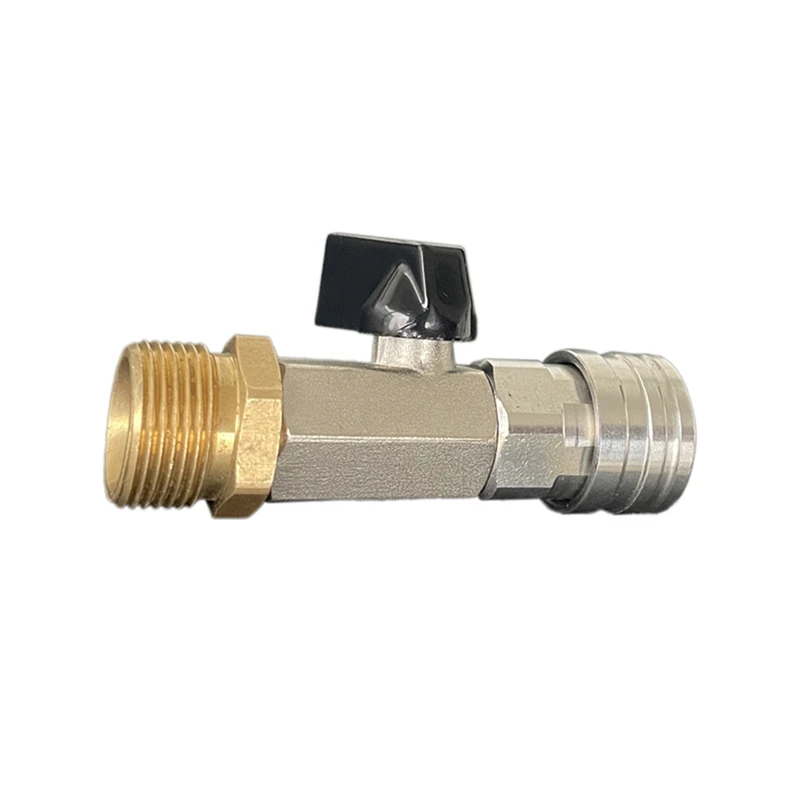 Robinet à bille pour nettoyeur haute pression, 1/4 et M22, 14mm, connecteur rapide pour nettoyeur électrique, contrôle du tuyau, interrupteur de débit d'eau
