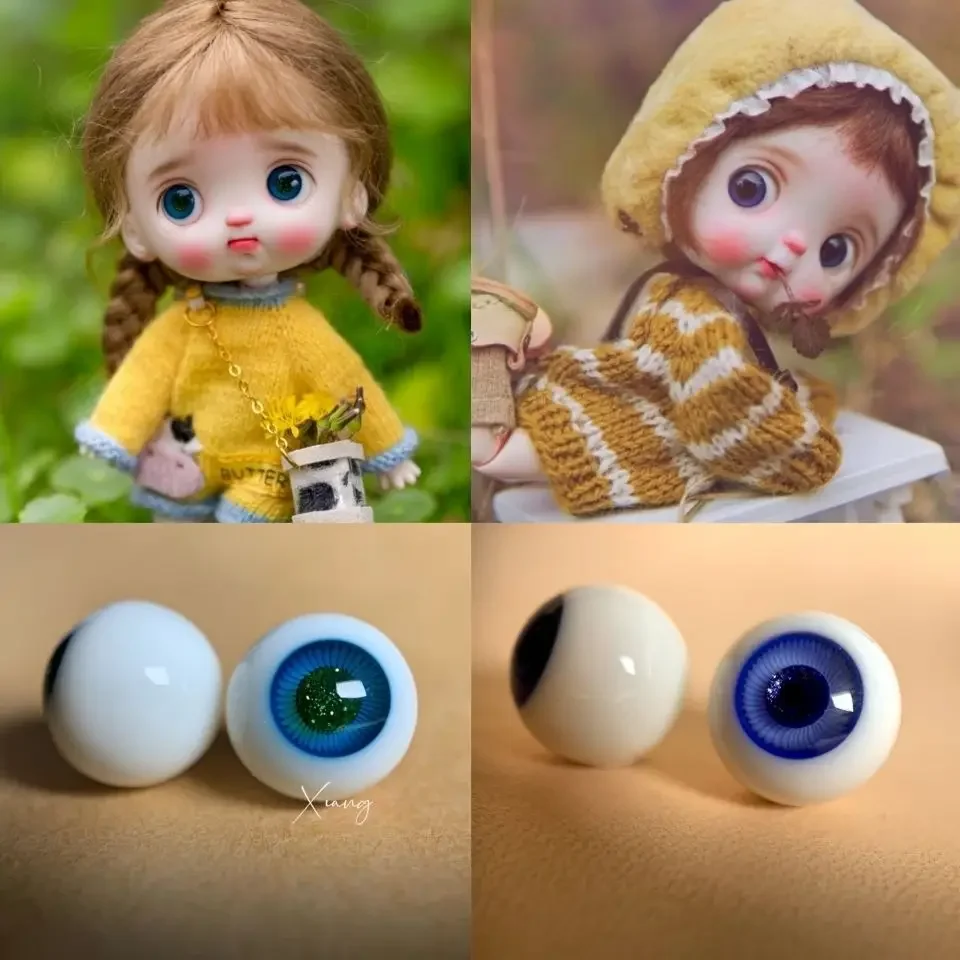 

New Doll Eye 10mm for 1/8 Bjd Ob11 Glass Movable Eyeball Handmade Diy Simulation Dress Up Girl Toys Bjd Eye Doll Accessories