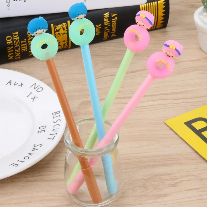 

36pcs cartoon new cartoon style couple pen dog doughnut gel pen small fresh candy color 0.5mm