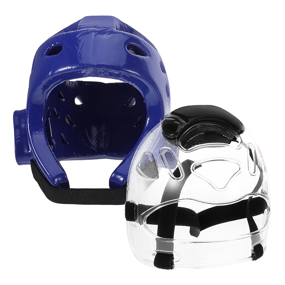 

Youth Taekwondo Sparring Headgear Face Mask Comfortable Breathable Adjustable Foam Padding Martial Arts Gear Sports Face Mask