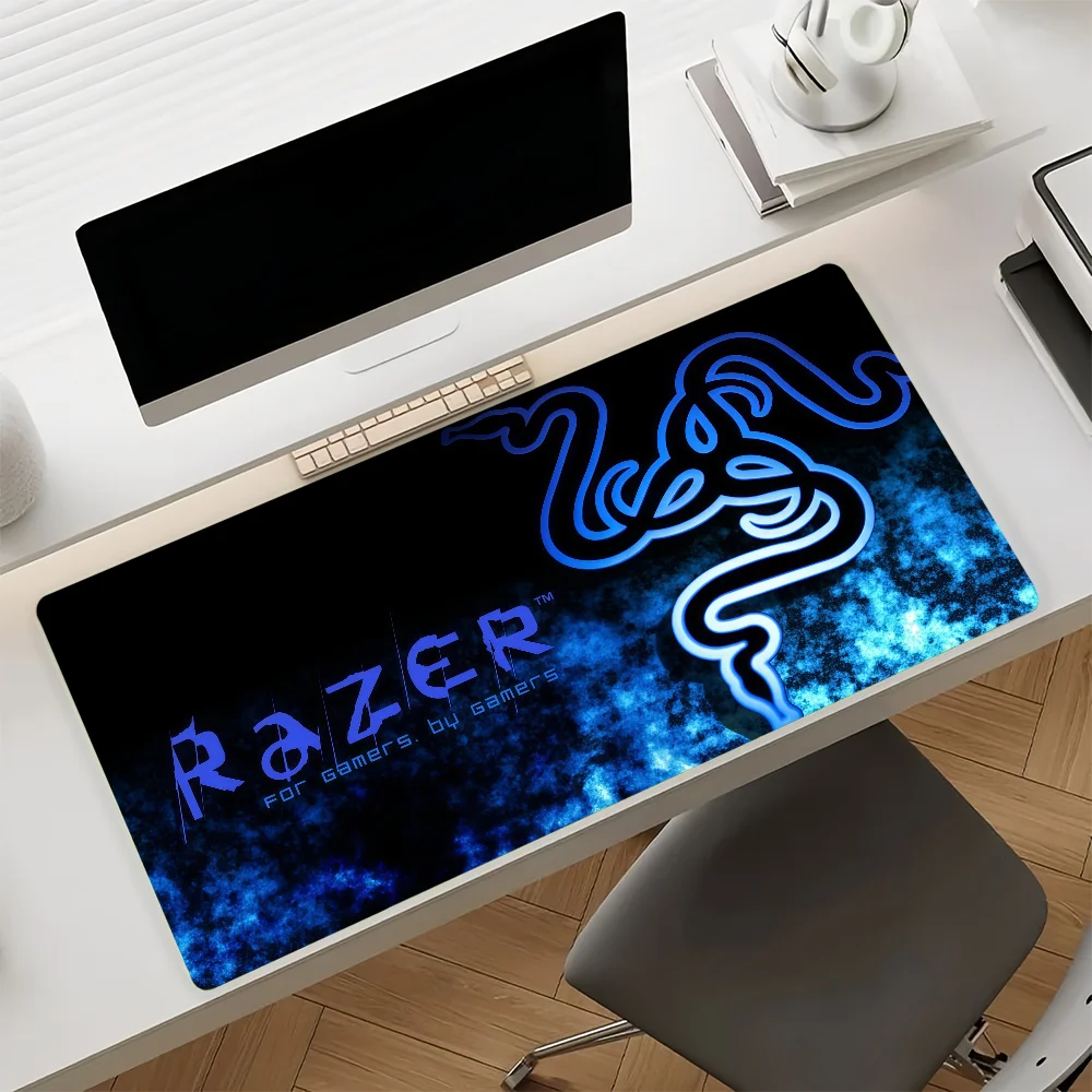 Cool Logo Mouse Pad Anti Slip Rubber Edge Locked Thickened Laptop R-RAZER-S Gaming Desk Mat