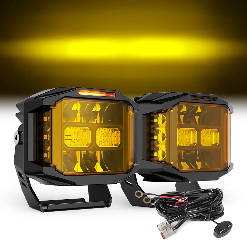 Off road UTV RZR A-pillar 5-inch LED drive light 12v 24V, suitable for Jeeps