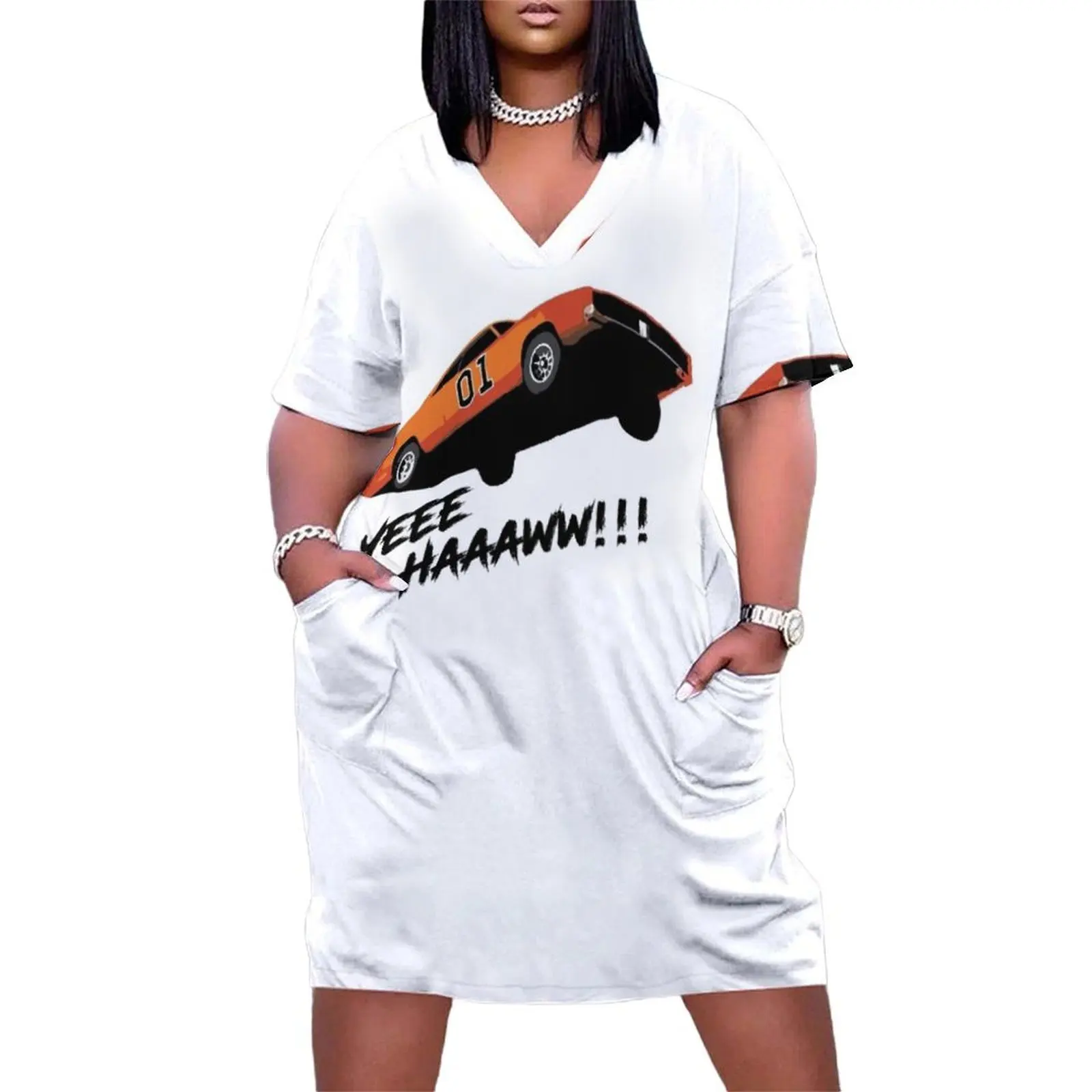 

General Lee - Yee Haaa - 80s Throwback Loose Pocket Dress Female dress dress summer