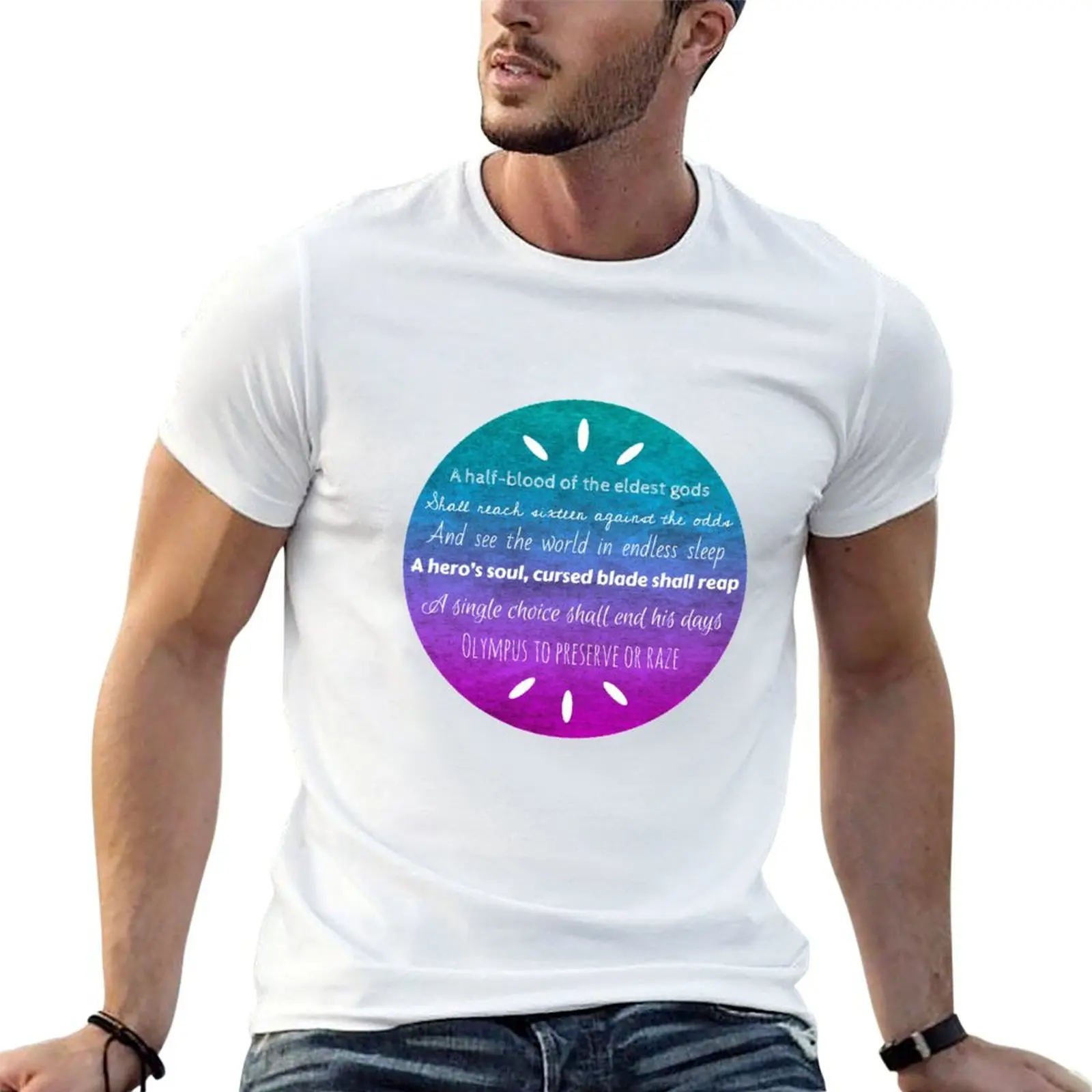 

Percy Jackson Prophecy T-Shirt man t shirts high quality luxury brand t shirts for man cotton anime t shirts oversize T-shirt