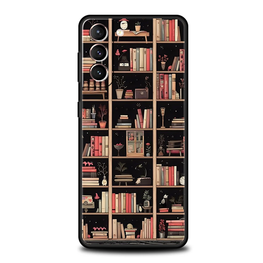 Lesen Sie Bücher Illustration Handyhülle für Samsung Galaxy S24 S23 S22 S20 S21 FE Ultra S10 S10E S9 S8 Plus 5G Silikonhülle Capas – Detail 4