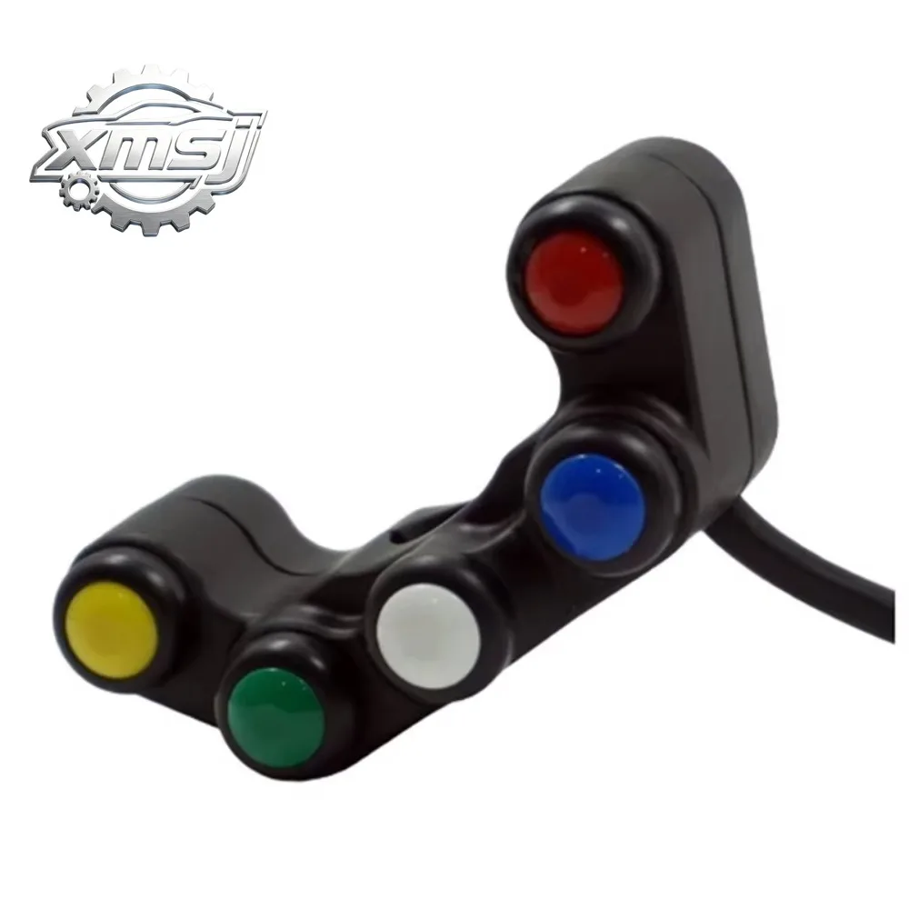 Motorcycle Electric Vehicle Modification Five-Position Handlebar Switch Replacement For Turn Signals, Horn Headlights