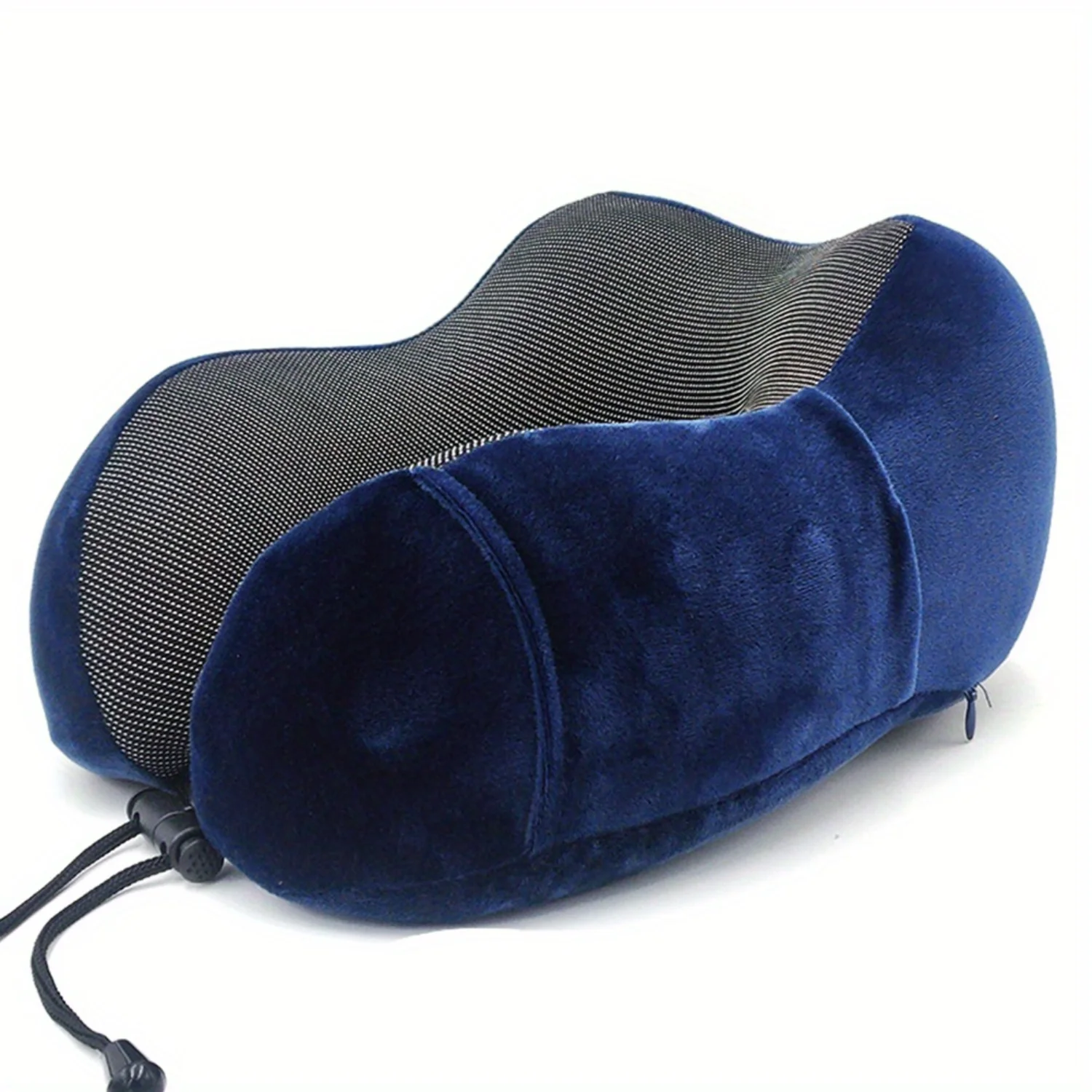 Travel-Ready Soft Memory Foam Neck Pillow - Portable & Easy-Care Cervical Cushion with Cozy Knit Cover