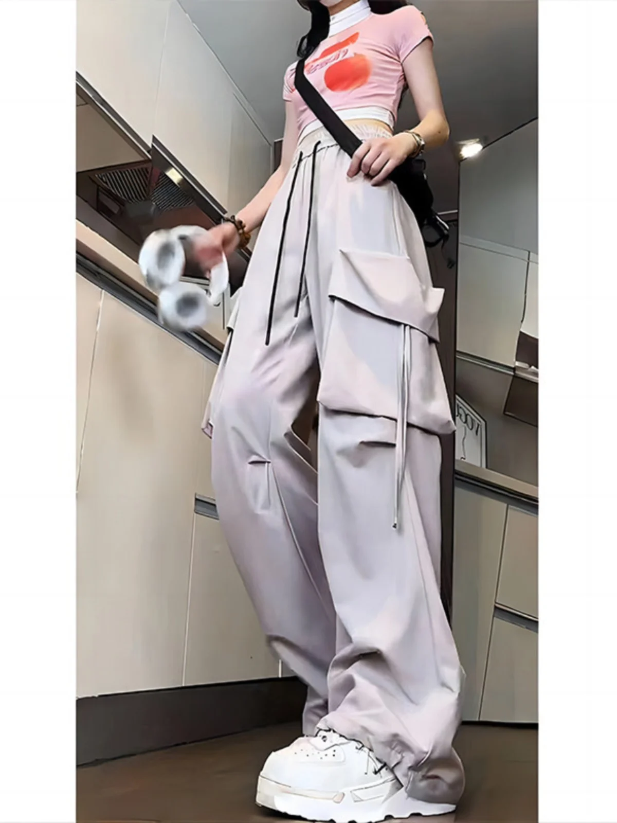 

Мужские летние брюки Ey Qui Dry Work Pants в стиле хип-хоп, американские уличные брюки свободного кроя, расклешенные повседневные брюки