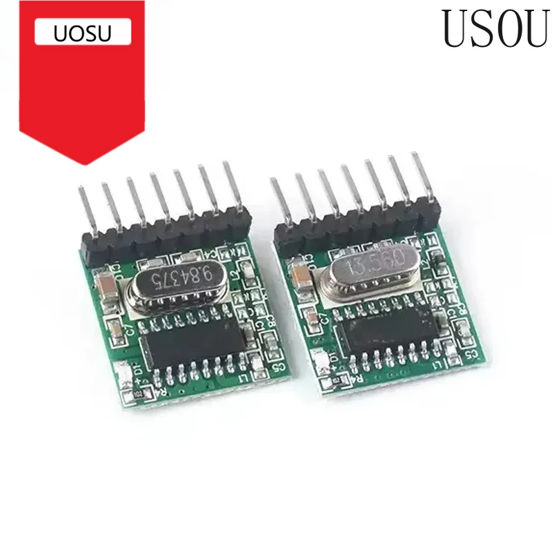 Module de transmission RF sans fil 1527 pour l'apprentissage du code et l'encodage, 433/315 MHz, micro-télécommande à quatre touches PCBA