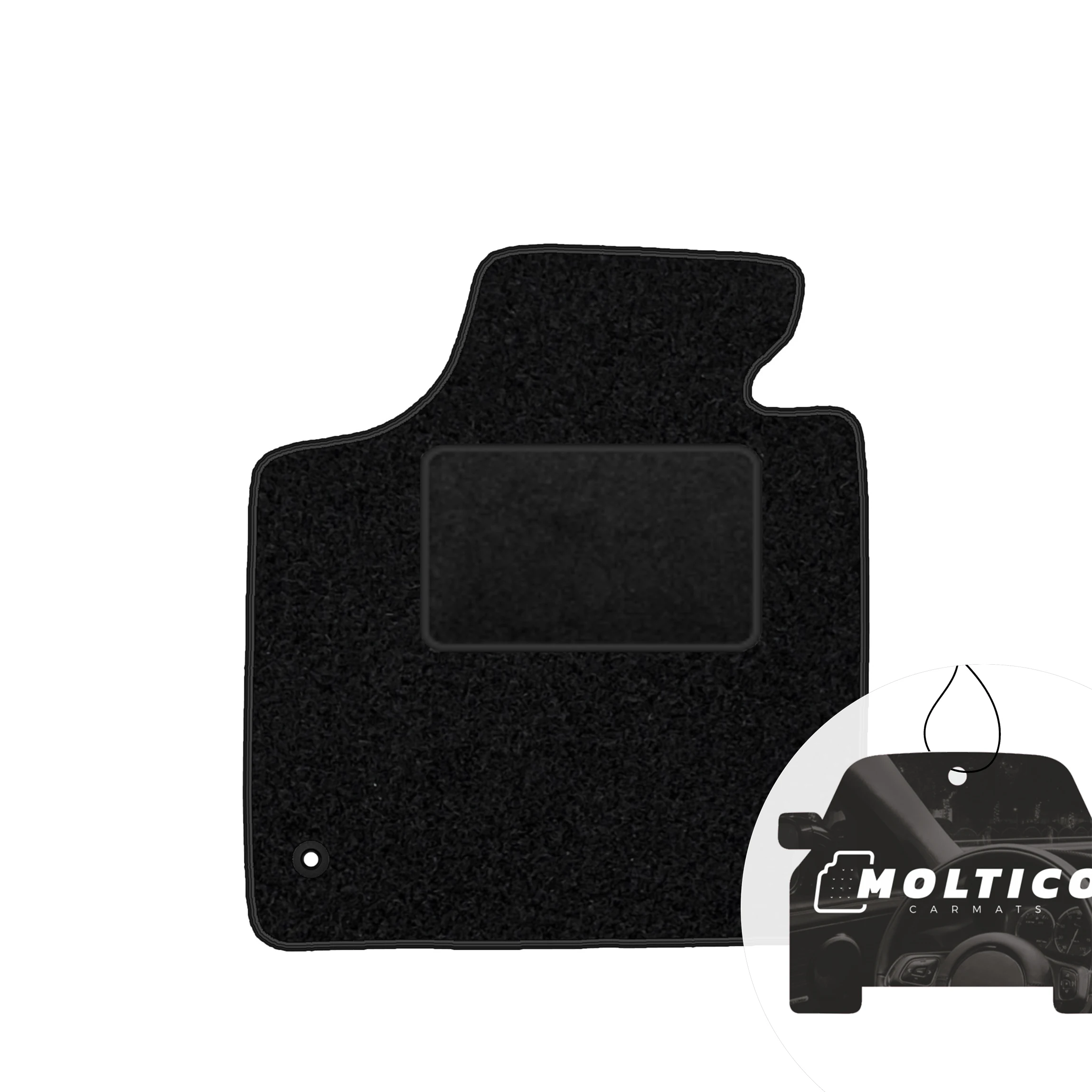 Bestuurdersmat Velours-Zwarte biesjes-Passend voor: Audi A3 Ii 8P 2003-2013