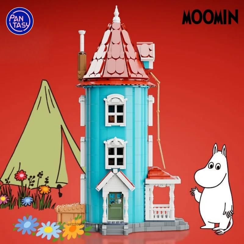

Pantasy Moomin Classic Collaboration 80th Anniversary Limited Edition Building Blocks Moomin House Assembly Model Ornament Gift