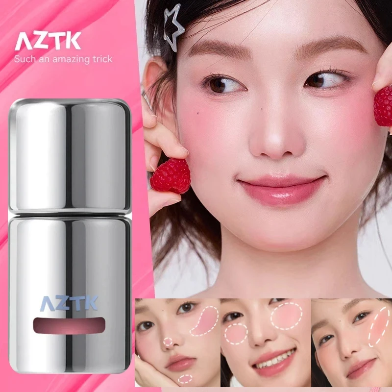 AZTK Blusher Color Face Makeup Rendering Liquid Blush Moisturizer Long Lasting Beauty Expands Cheek Tint Cosmetics