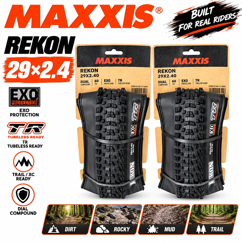 Maxxis Tubeless Rekon Race Exo Tr (m355ru) faltbarer Reifen von Fahrrad MTB Mountainbikes 29x2,35/Tubeless Reifen 29 Fahrrad reifen – Detail 24
