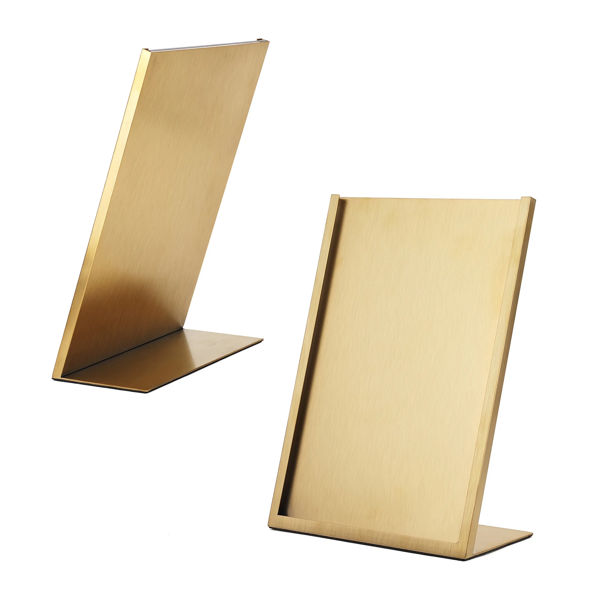 A4/A5 Metal Rotating Menu Paper Sign Holder Display Stand Wedding Shelf Metal Photo Picture Frame Display Board Price List