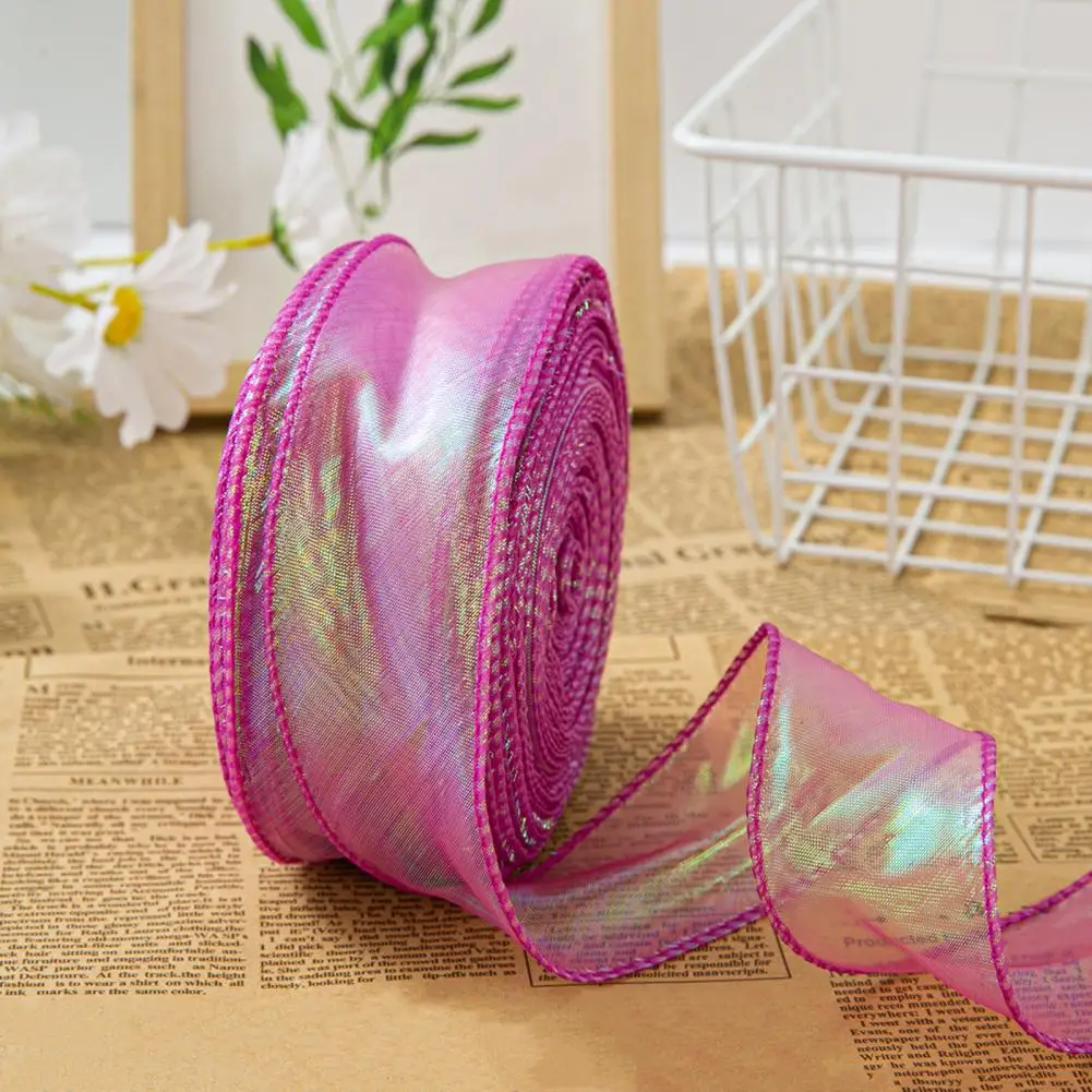 Cut-to-size Tulle Ribbon Tulle Ribbon for Gift Wrapping Iridescent Tulle Ribbon Roll for Wedding Invitations Floral for Bouquet